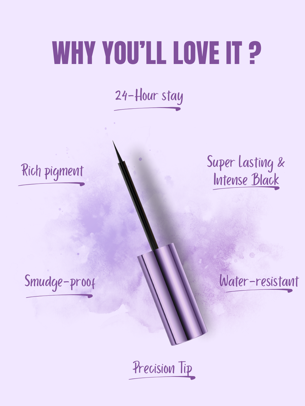 Lakyou Beauty Filter Face Twilight Matte Eyeliner Long-Lasting Waterproof 6 ml (Black)