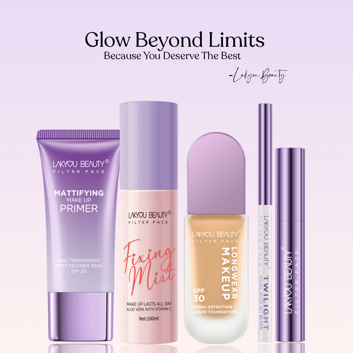 Lakyou Beauty Filter Face Fixing Mist Makeup lasts all day Primer (Transparent)