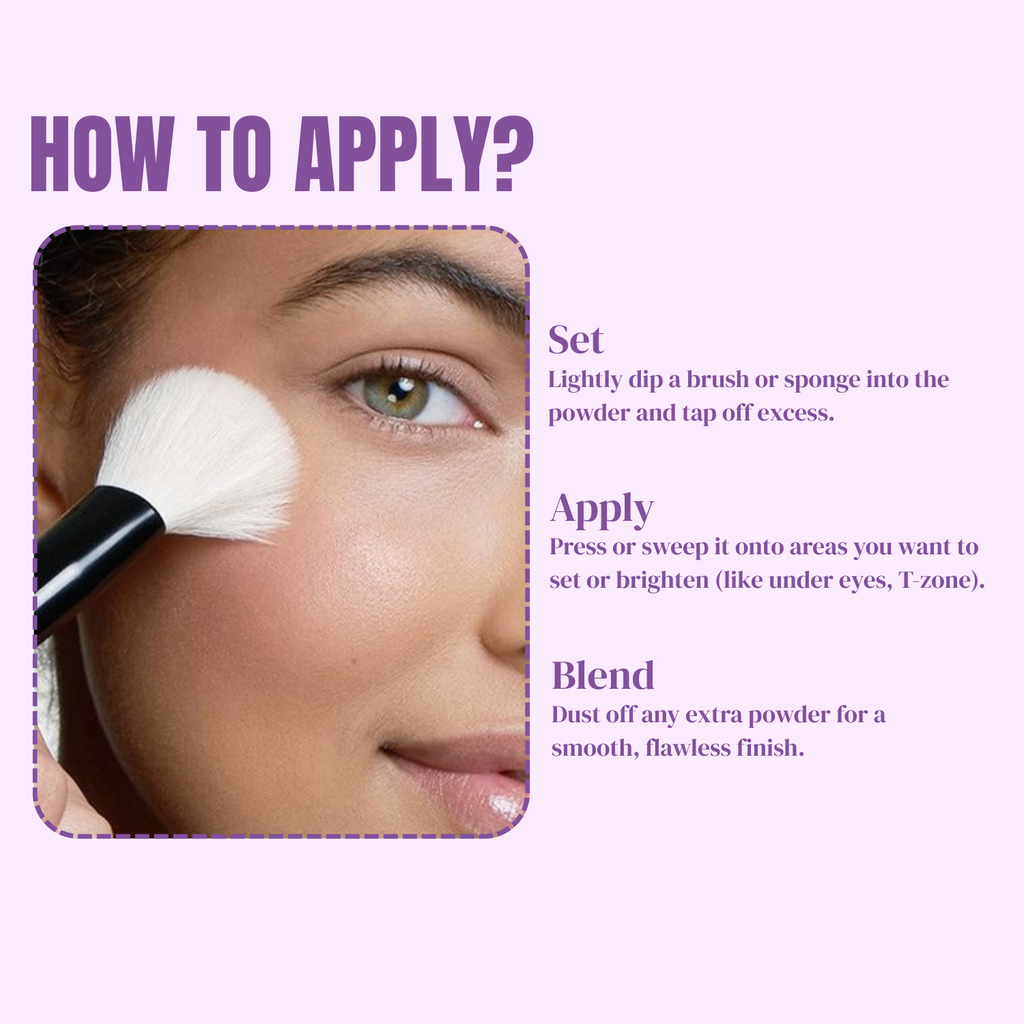 Lakyou Beauty Filter Face Banana Long-Lasting Coverage Reduce Shine Luxury Loose Powder Compact