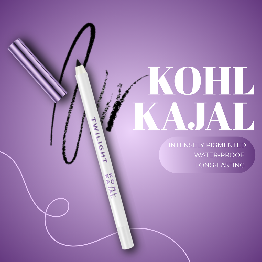 Lakyou Beauty Filter Face Twilight Waterproof Jet Black Kohl Kajal Long Lasting, Smudgeproof, Vitamin E Enriched