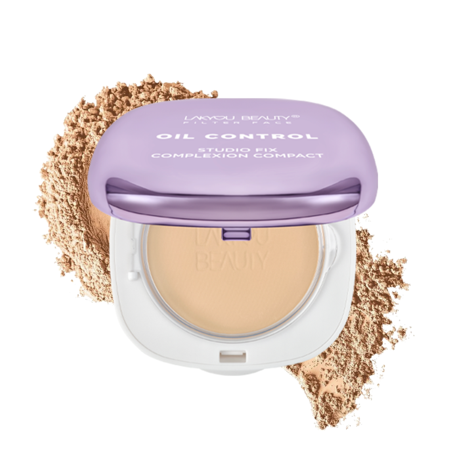 Lakyou Beauty Filter Face Oil Control Studio Fix Complexion Compact Long-lasting, Spf-30