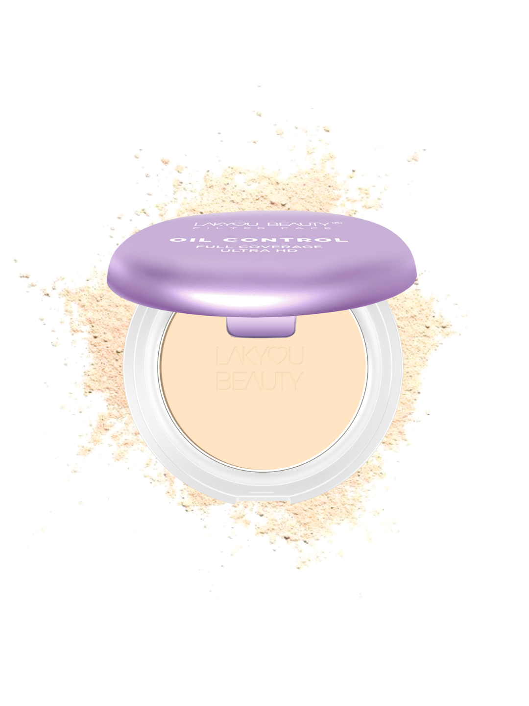 Lakyou Beauty Filter Face Oil Control full coverage ultra hd 2in1 Matte Super-Blendable SPF30 Compact