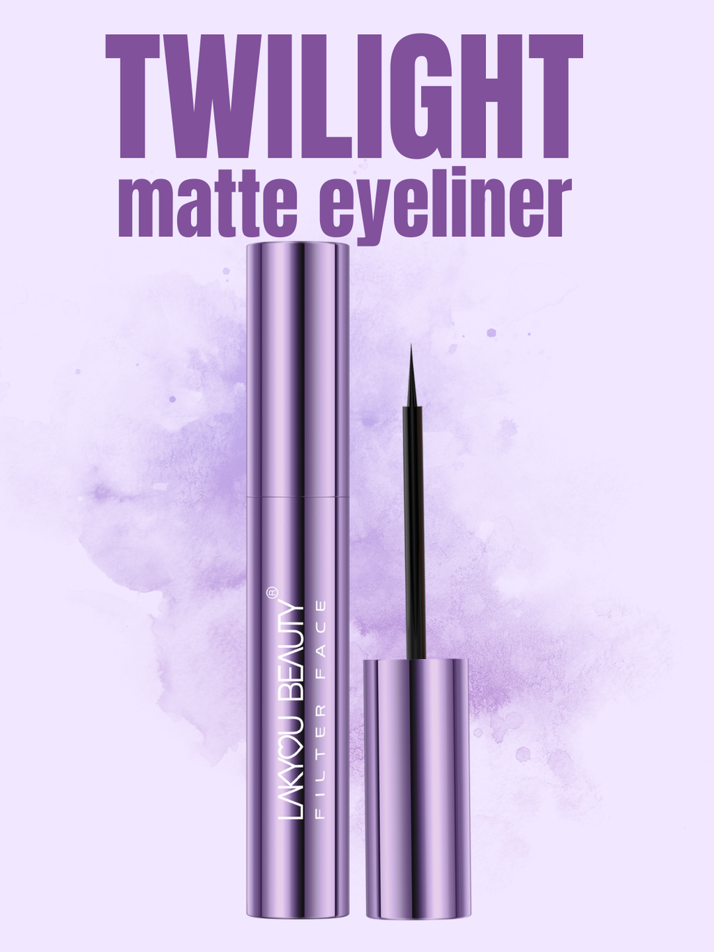 Lakyou Beauty Filter Face Twilight Matte Eyeliner Long-Lasting Waterproof 6 ml (Black)