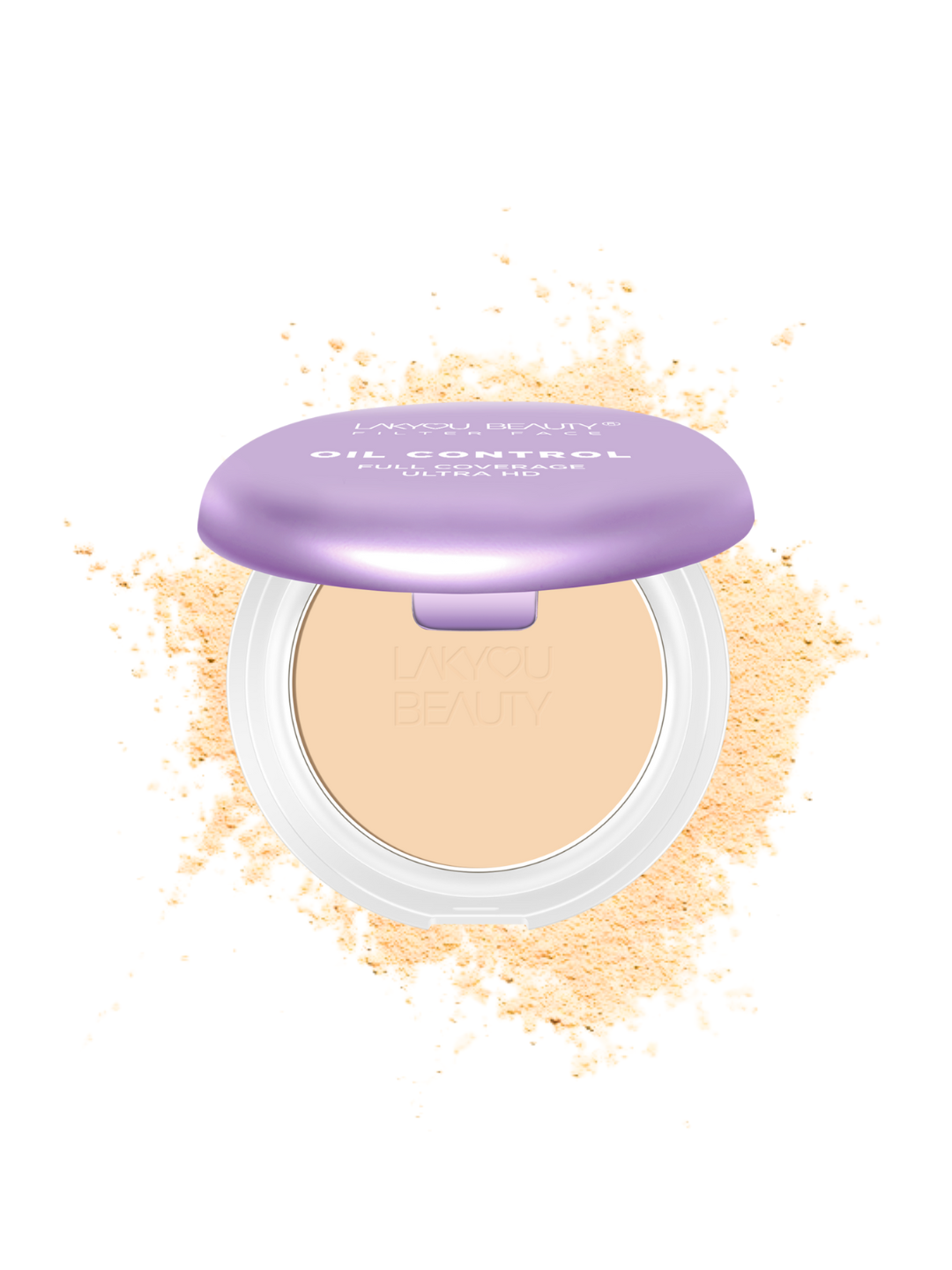 Lakyou Beauty Filter Face Oil Control full coverage ultra hd 2in1 Matte Super-Blendable SPF30 Compact