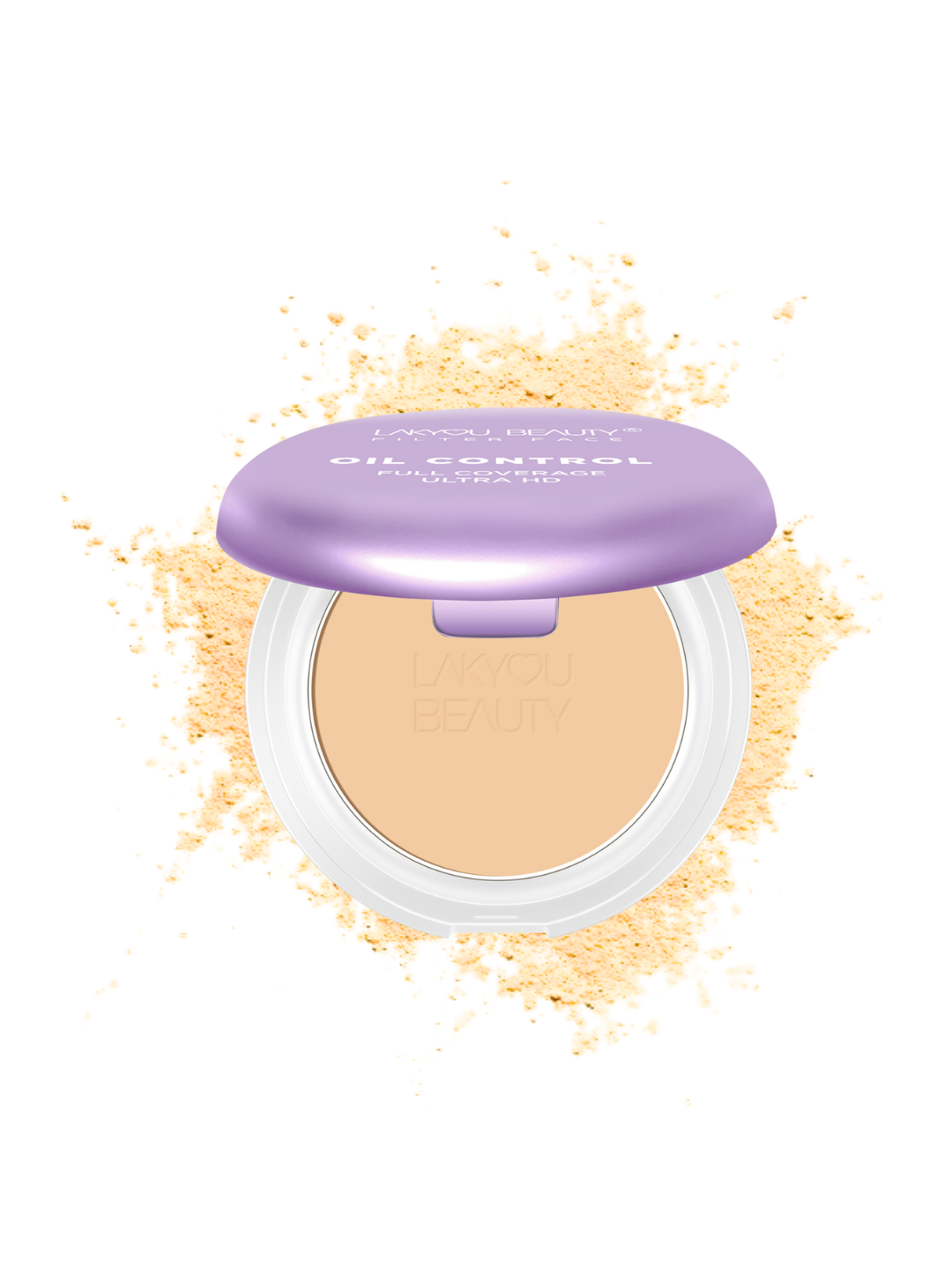 Lakyou Beauty Filter Face Oil Control full coverage ultra hd 2in1 Matte Super-Blendable SPF30 Compact