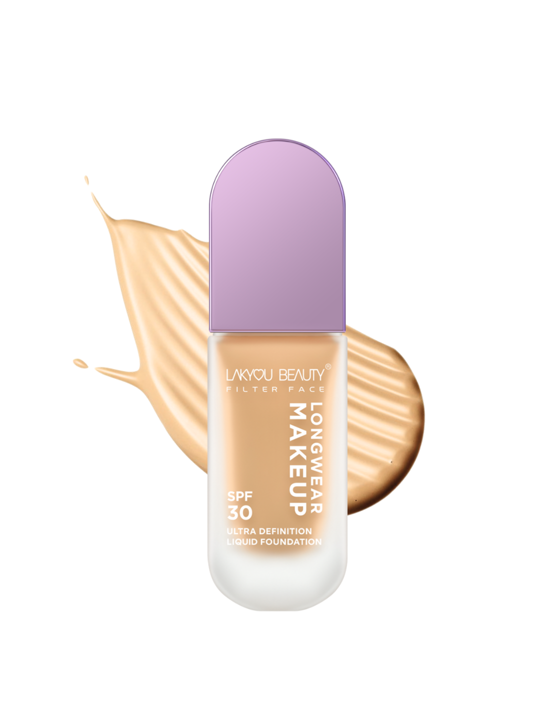 Lakyou Beauty Ultra Definition Liquid Foundation SPF 30 | Longwear | All Skin Tone Foundation