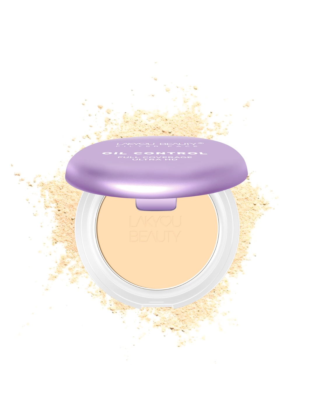 Lakyou Beauty Filter Face Oil Control full coverage ultra hd 2in1 Matte Super-Blendable SPF30 Compact