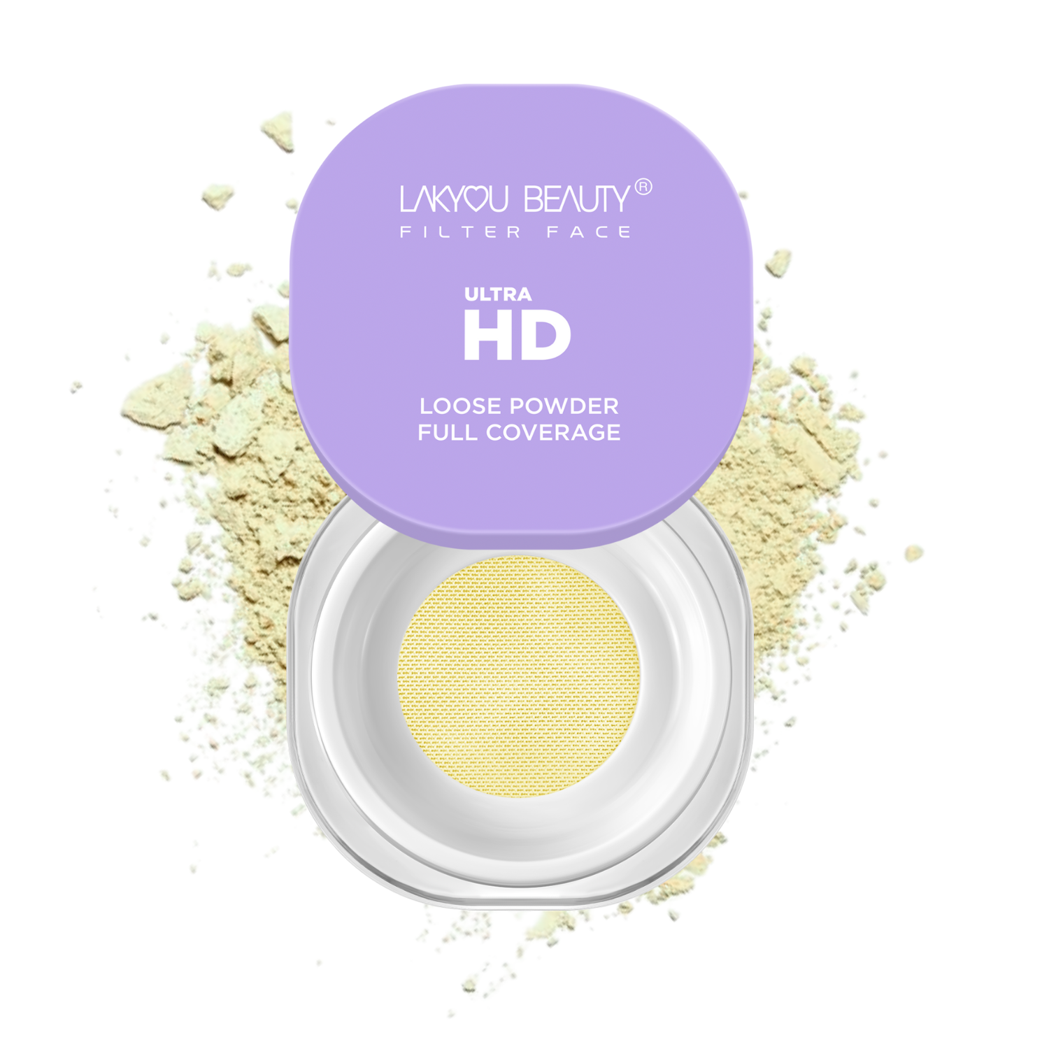 Lakyou Beauty Filter Face Pore Blurring Loose Powder Ultra HD Full Coverage Matte Compact