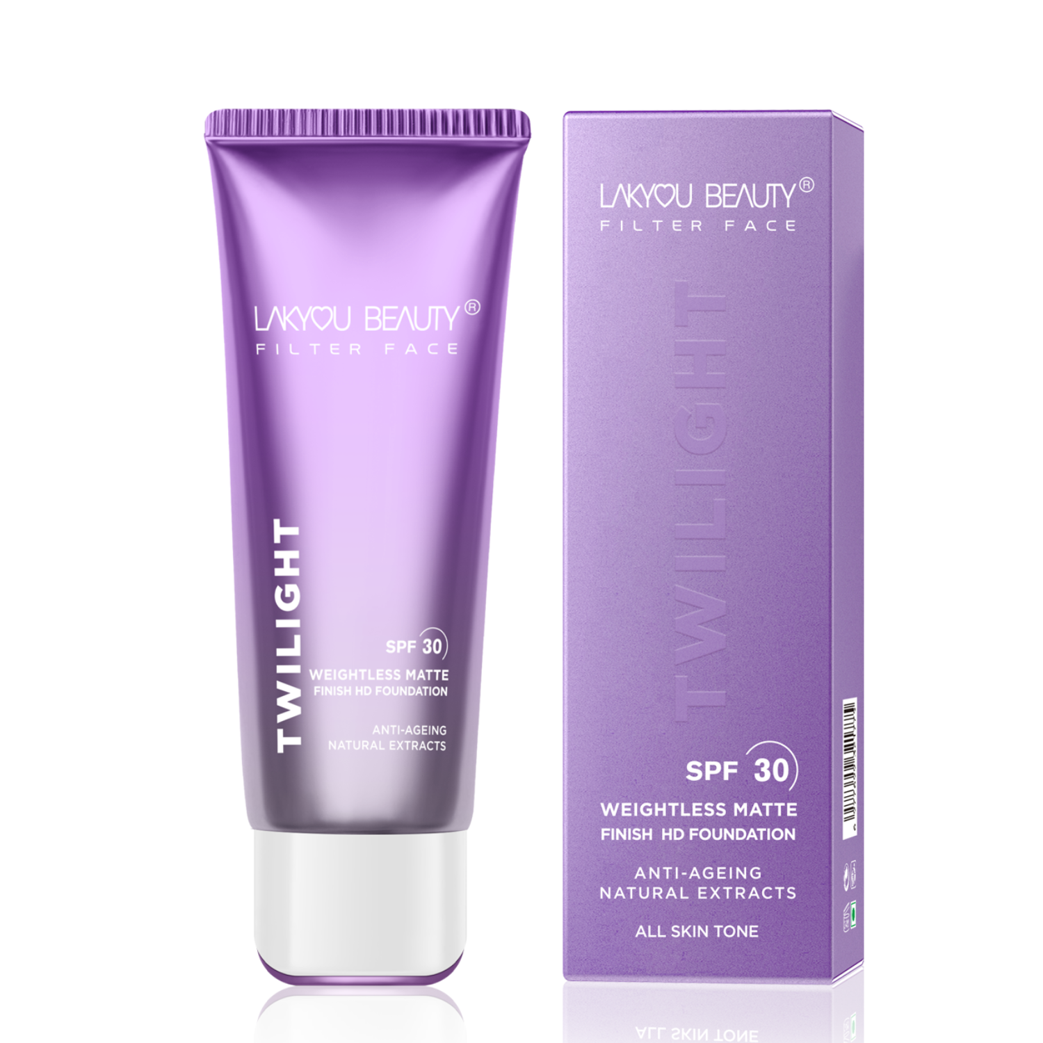 Lakyou Beauty Filter Face Twilight Weightless Matte Finish HD Foundation SPF 30 Foundation