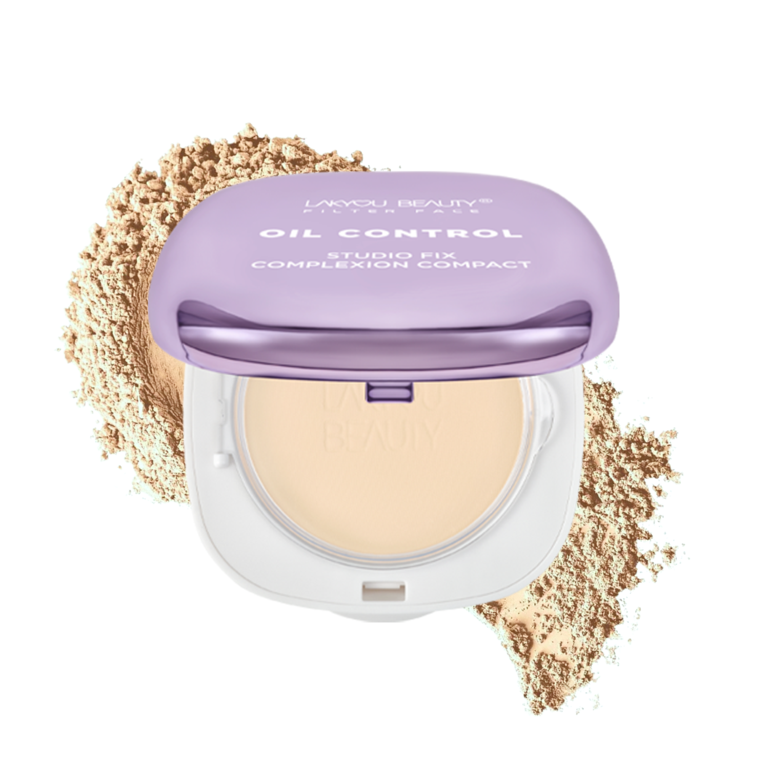 Lakyou Beauty Filter Face Oil Control Studio Fix Complexion Compact Long-lasting, Spf-30